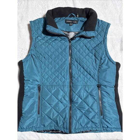 Andrew Marc Blue Women's Quilted Insulated Vest Jacket Size XXL - Picture 2 of 4